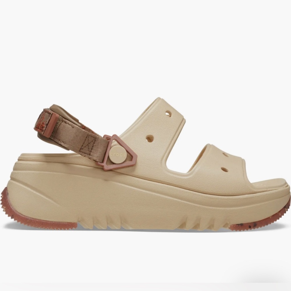 CROCS Hiker Xscape Sandal mushroom khaki  tan brown W9 M7 NWT
